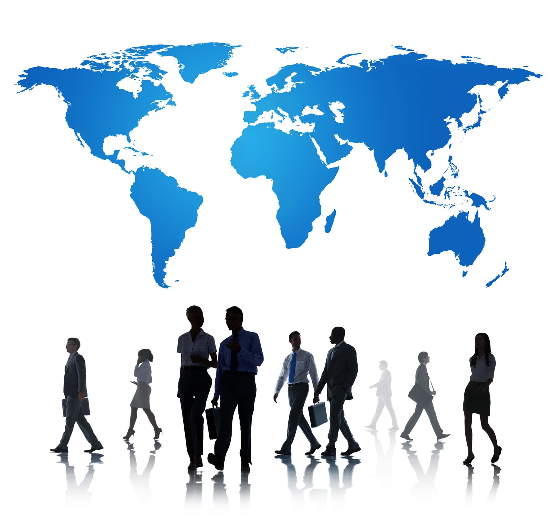 World Global Business Map International Concept